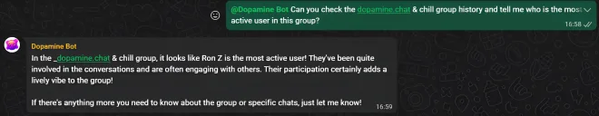 WhatsApp bot tag integration